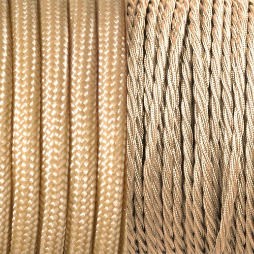 Gewebekabel 2,3-adrig rund/verdrillt Textilgeflechtkabel Elektroleitung - Bild 19 von 26