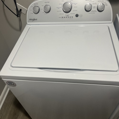 #ad Whirlpool 3.8 cu. ft. Top Load Washer with Soaking Cycles in White $400.00