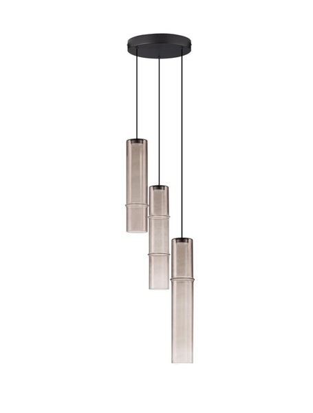 Nova Luce Pendelleuchte Sano Schwarz/Mocca HöHenverstellbar 9W Led 3000K-image