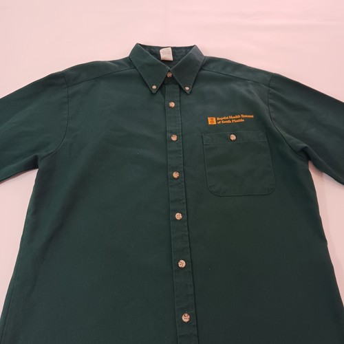 Camisa de manga larga verde Baptist Health System of South Florida para hombre talla ML - Imagen 7 de 18