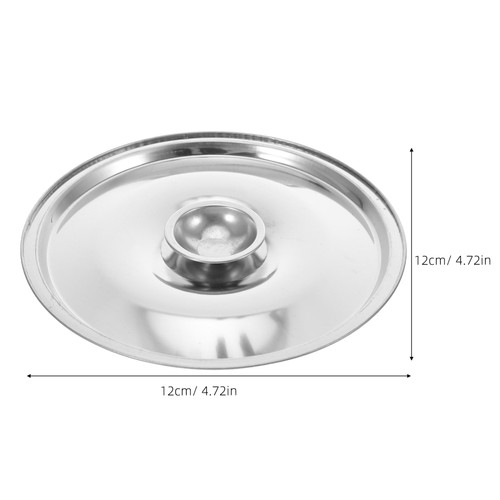  5 Stück Edelstahl Topfdeckel: Vielseitiger kleiner Topfdeckel 12 cm mit Knopf für - Bild 10 von 12