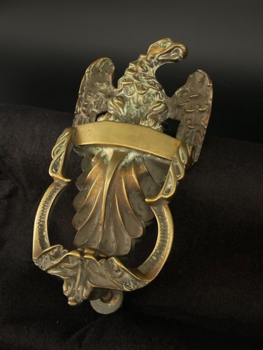 Antiker Vintage Türklopfer als Adler modelliert - Bild 3 von 22