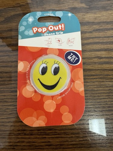 Pop Out PopGrip Cell Phone Grip be happy Smile Smiley Face - 第 1/4 張圖片
