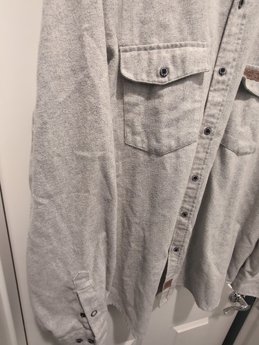 BALLAST POINT BREWING CO Craft Beer Button Up Shirt Gray Wool Poly Brist 2XL XXL - Picture 9 of 20