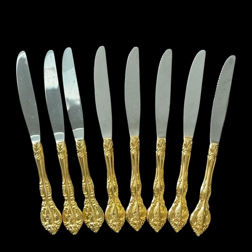 Vintage Viners Of Sheffield VS Gold Electroplated Silverware Flatware 50 Pc Set - Picture 6 of 23