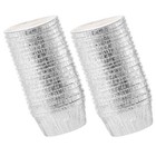 40 Pcs Pie Dishes Oven Tinfoil Pudding Cups Cake Mold Small Dessert Baking
