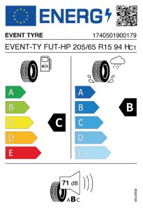 EVENT TYRE FUTURUM HP 205/65 R15 94 H - C, B, 71 dB - Bild 2 von 2