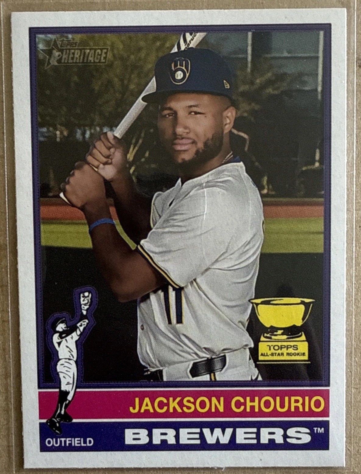 2025 Topps Heritage Alternate Cartoon Variation Jackson Chourio (#106) SP