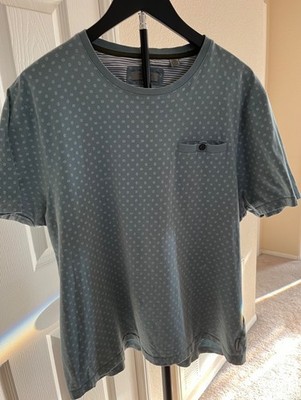Ted Baker London High Quality One Pocket Light Blue Tshirt Size 6 Loose Fit