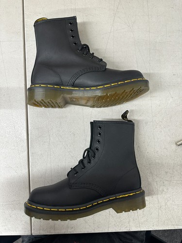 Dr Martens 1460 Black Greasy High Top Smooth Leather Men US 4 Women US 5 Boots - Picture 3 of 8