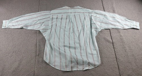 Camisa Isabel Marantz Etoile 40 Azul Multi Rayas Cartera Algodón Mezcla Seda - Imagen 3 de 11