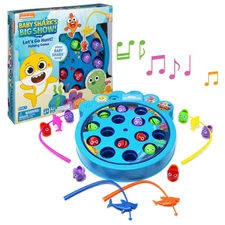 Baby Shark Musical Fishing Game for Kids Ages 4 Up Family Fun Board Game