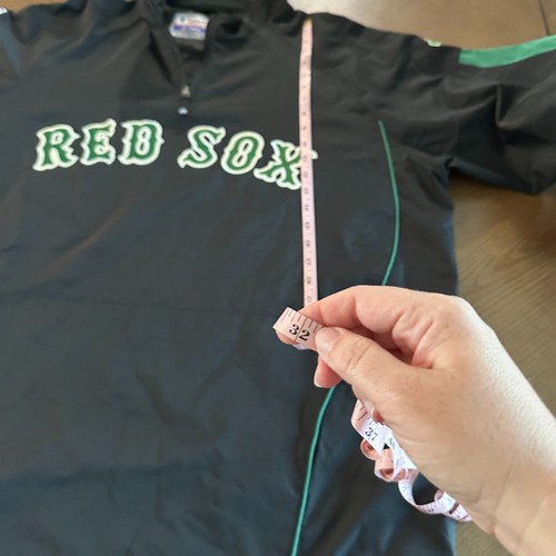 Boston Red Sox 2008 St. Patrick's Day Einbaum Pullover 2XL Majestic schwarz grün - Bild 10 von 10