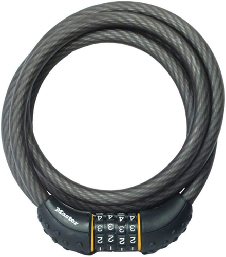 Master Lock Cable Lock, Set Your Own Combination Bike Lock, 6 Ft. Long, Black, 8 - Picture 10 of 12