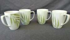 Corelle Coordinates Bamboo Cups Mugs Set of 4 White White Corelle Coordinates Bamboo Cups Mugs Set of 4 White White