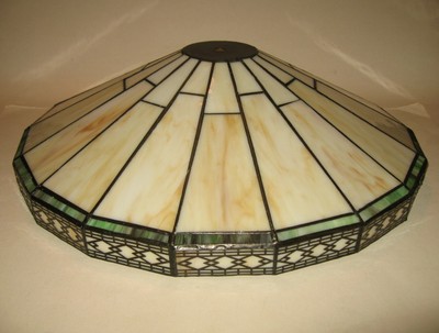 16 Stained Glass Mission Style Reproduction Tiffany Ceiling Light