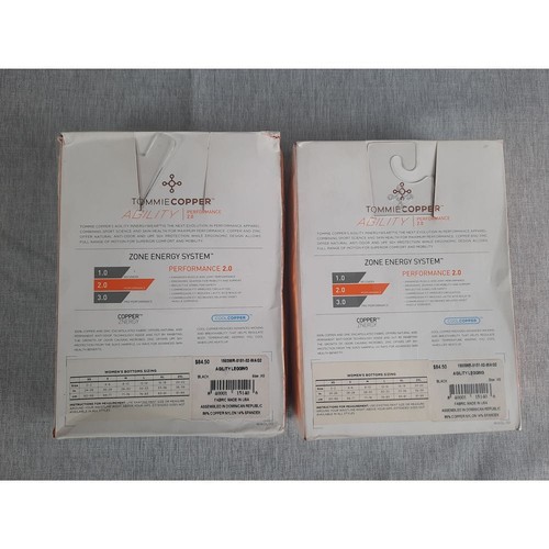 Leggings Tommie Copper Donna XS Nero Performance Elasticizzato Leggero Agility - Foto 4 di 10