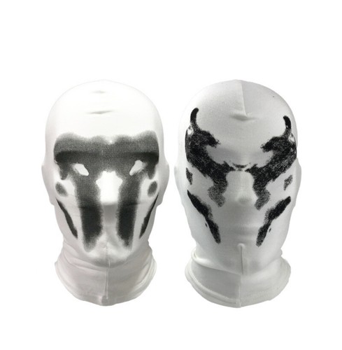 WATCHMEN Rorschach 's Mask Cosplay Headgear Costume Halloween Party Show Hood - Picture 8 of 11