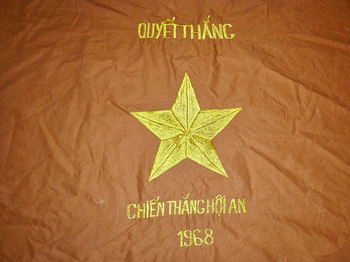 Battle of Hoi An - Viet Cong Flag - NLF, Tet Offensive 1968 - Vietnam War, F.152 - Picture 3 of 4