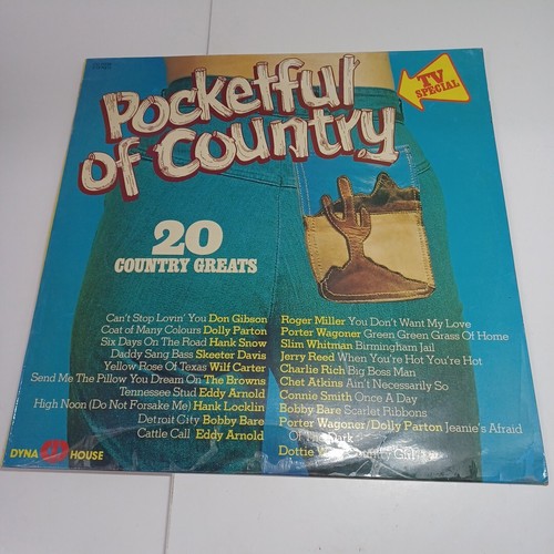 Pocket Full Of Country Compilation 12" Vinyl Record 20 Country Greats Dyna House - Picture 1 of 4