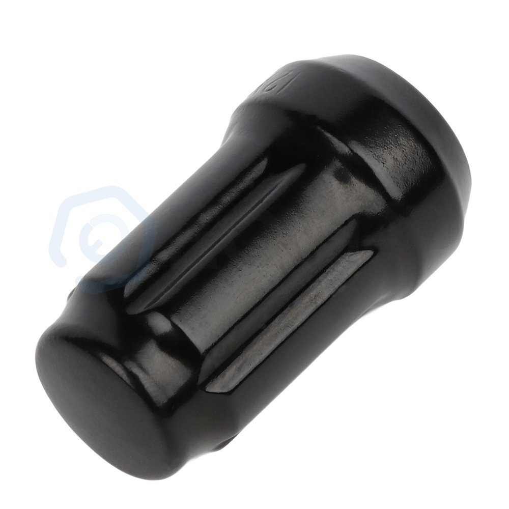 20 M12x1.25 Black Acorn Lug Nuts + 1 Key Fits Nissan Pathfinder Cube