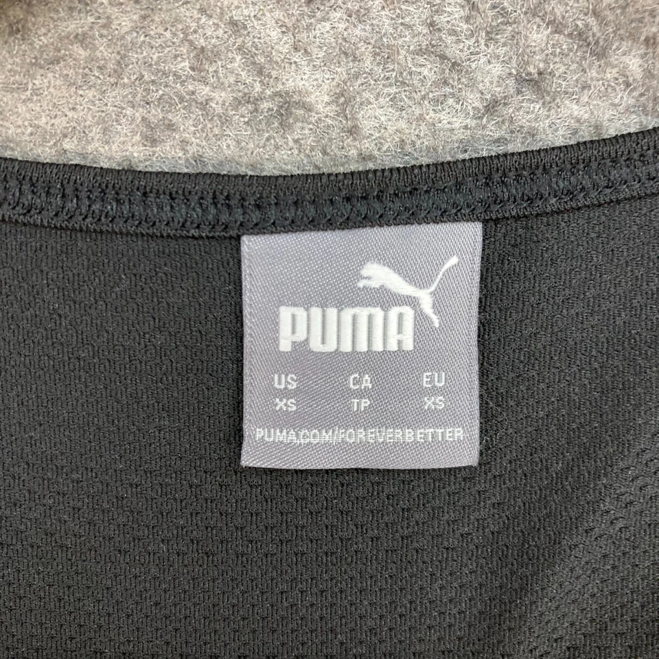Camiseta sin mangas Puma para mujer XS negra sin mangas cuello redondo gimnasio correr 7606 Foto 4 de 4
