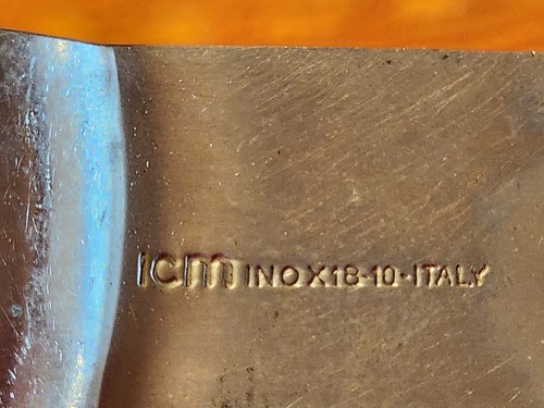 RARE RED Sergio Asti Boca Stainless Steel ICM ITALY For LAUFFER 6 piece Flatware - Picture 11 of 23