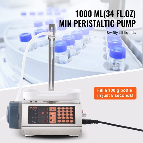 VEVOR Abfüllmaschine Automatisch Flüssigkeitsabfüllmaschine Edelstahl 5–300g - Bild 3 von 12