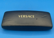 VERSACE Eyeglasses Sunglasses Hard Case Black USED Fast Free Shipping 