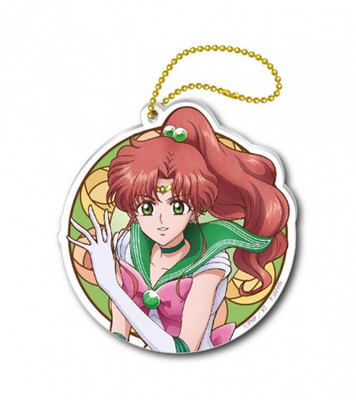 Sailor Moon Crystal 3/'/' Sailor Jupiter Stained Glass Style Key Chain NEW