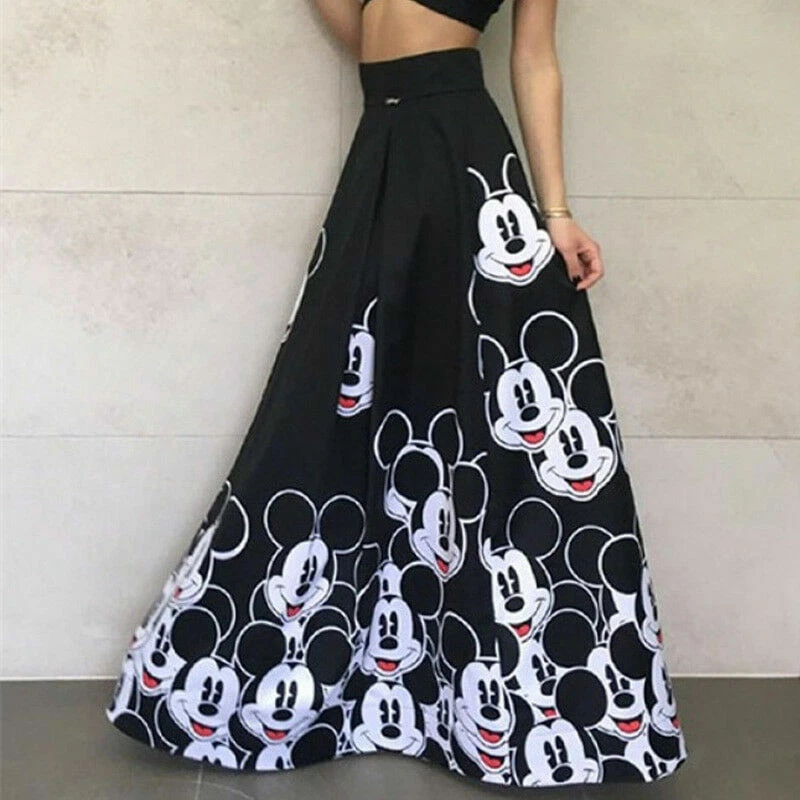 Mickey mouse store maxi skirt