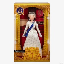 BARBIE SIGNATURE QUEEN ELIZABETH II PLATINUM JUBILEE DOLL GOLD LABEL UK SELLER