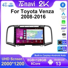 For Toyota Venza 2008-2016 Android Auto CarPlay Car Stereo Radio GPS Multimedia