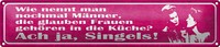 Blechschild Spruch 46X10Cm MäNner Glauben Frauen In KüChe Dekoration