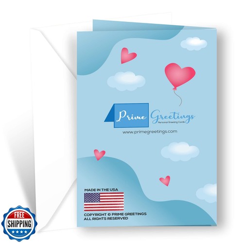 Prime Greetings Daughter Valentine's Day Card, Made in America, Eco-Friendly, - Picture 4 of 5