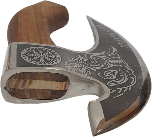 Pizza Cutter Axe Handmade Viking Steel Pizza Cutter For Xmas Birthday Gift Item - Picture 2 of 8