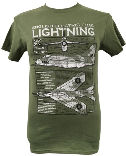 Camiseta BACs English Electric Lightning RAF Interceptor Diseño de Aviones de Combate - Imagen 3 de 5