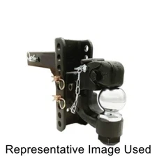 Blue Ox BXH13162 Adjustable Hitch Ball Mount With Pintle Hook 2" Receiver NEW