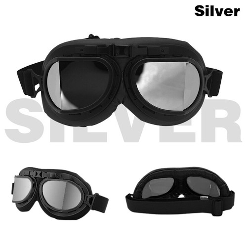 Retro Motocicleta ATV Gafas Aviador Piloto De Colección Gafas Voladoras Gafas Casco - Imagen 11 de 16