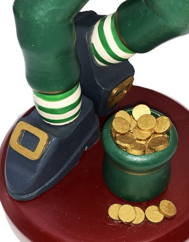 Zim's Irish Leprechaun Fiddler, Violin, Cane 11.5” Nutcracker 1997 St. Patrick's - Picture 14 of 16