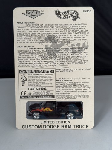 Hot Wheels 1:64 Real Cars Don Garlits Custom Dodge Ram Truck Limited Edition new - Picture 7 of 8