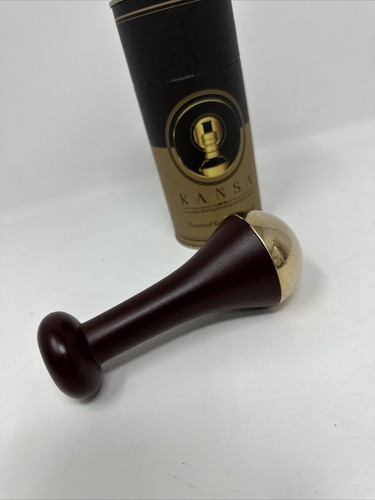 Kansa Personal Face Wand (wood and bronze) - Picture 3 of 3