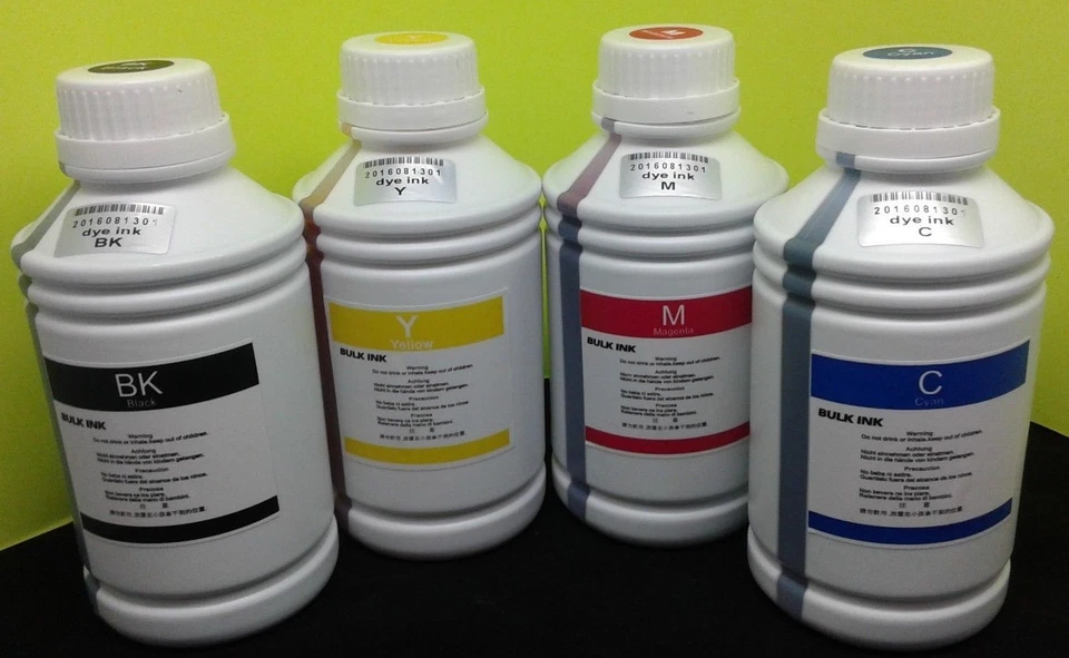 4 x 500ml Refill inkjet Dye Ink compatible for HP Canon Dell Brother Epson Print - Image 2 of 2