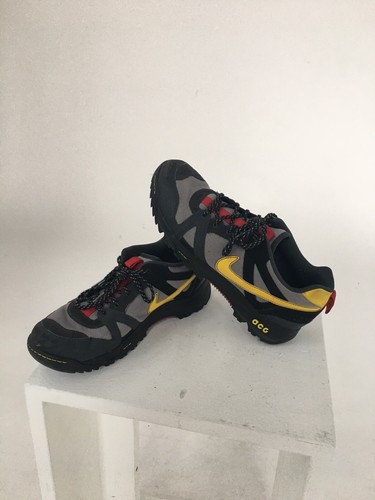 VINTAGE Nike ACG Hiking Shoes Boots Yellow Red Siz