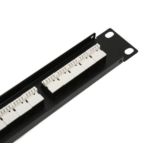 RJ11 Through Coupler 25 Ports Gold Plated Pin CAT3 Patch Panel 19in Rack Cab - Picture 19 of 23