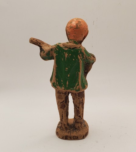 Vintage 1930s Syroco Old Musician Guitarist Figurine Wood Carved Pressed Resin - Picture 12 of 15