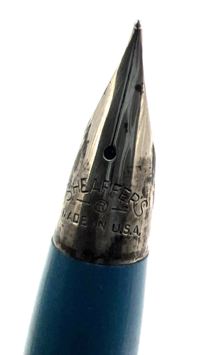 Vintage c1960 Sheaffer Turquoise Skripster Fountain Pen USA & 4 Cartridges - Picture 14 of 14