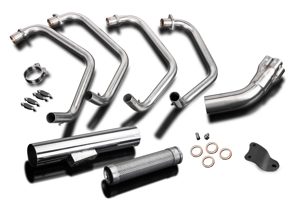 Глушитель из нержавеющей стали для выхлопной системы кафе гоночного автомобиля Kawasaki Z1-R KZ1000D MKII 4-1 77-80 - Изображение 2 из 4