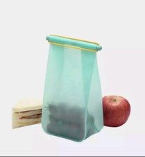 Reusable Silicone Lunch Pack Bag NEW in Sealed Package! HIP Brand BPA-Free Teal