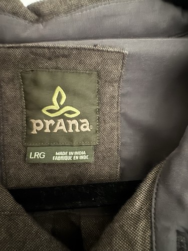 prAna Men’s soft Fall winter long sleeve button down shirt size large - Picture 3 of 3
